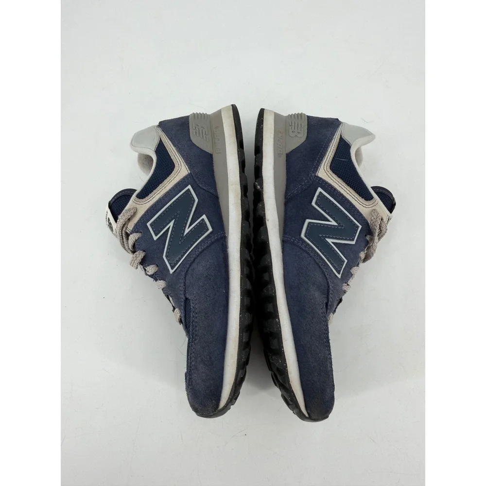 New Balance 574 Classic Womens 9.5 Navy Blue Grey WL574EVN Retro Gorpcore